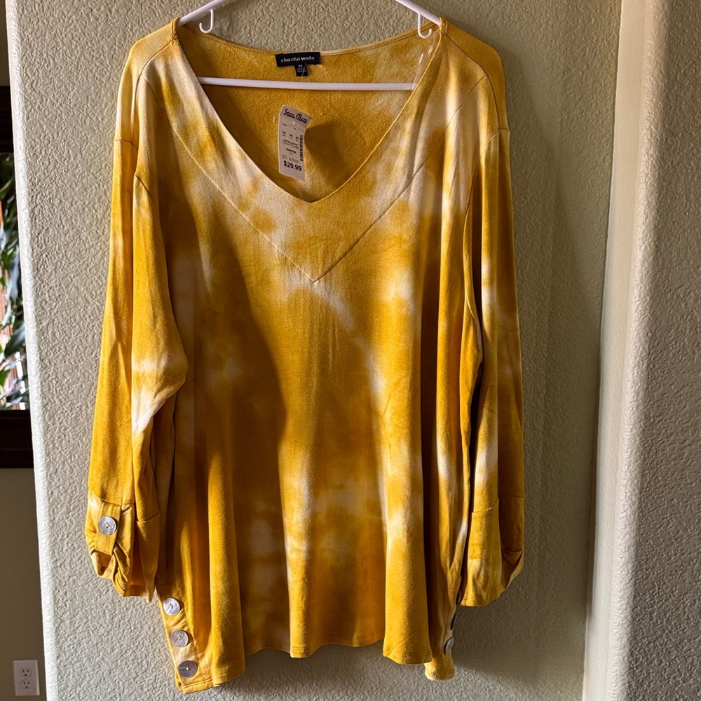Steinmart Golden Tie-Dye Tunic